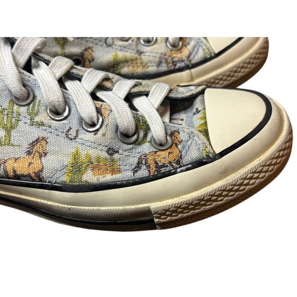 Converse Canvas Low Top Horses Shoes Men 5 Women 7 Sneakers Twisted Resort - Picture 5 of 8